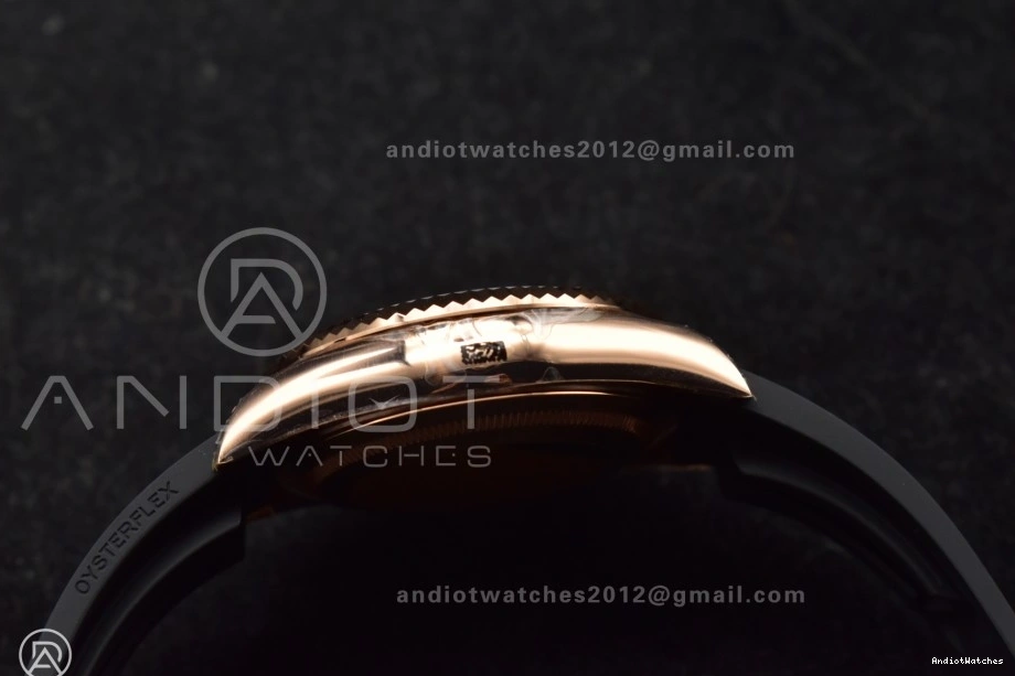 Best A23J Gray Upgraded Oysterflex Skydweller RG 1104 Edition Strap on Noob Dial 1012